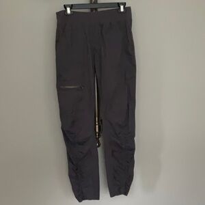 Women's Gray Cotton Ankle Pants